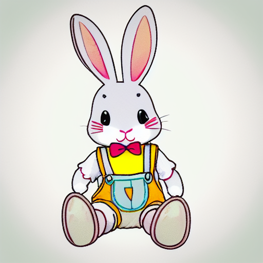 Osterhase, KI-Grafik von Matthias Böttinger (www.m-fabrik.de)