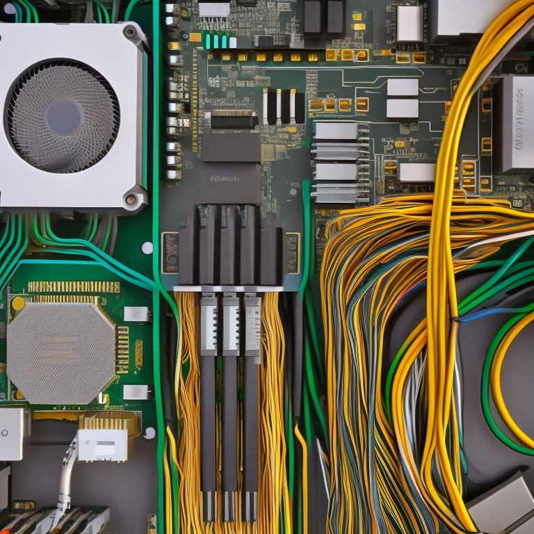 Das unspektakuläre Innenleben eines Computers - KI-Grafik von Matthias Böttinger (www.m-fabrik.de)