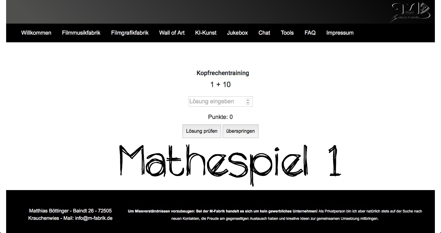 Mathespiel 1